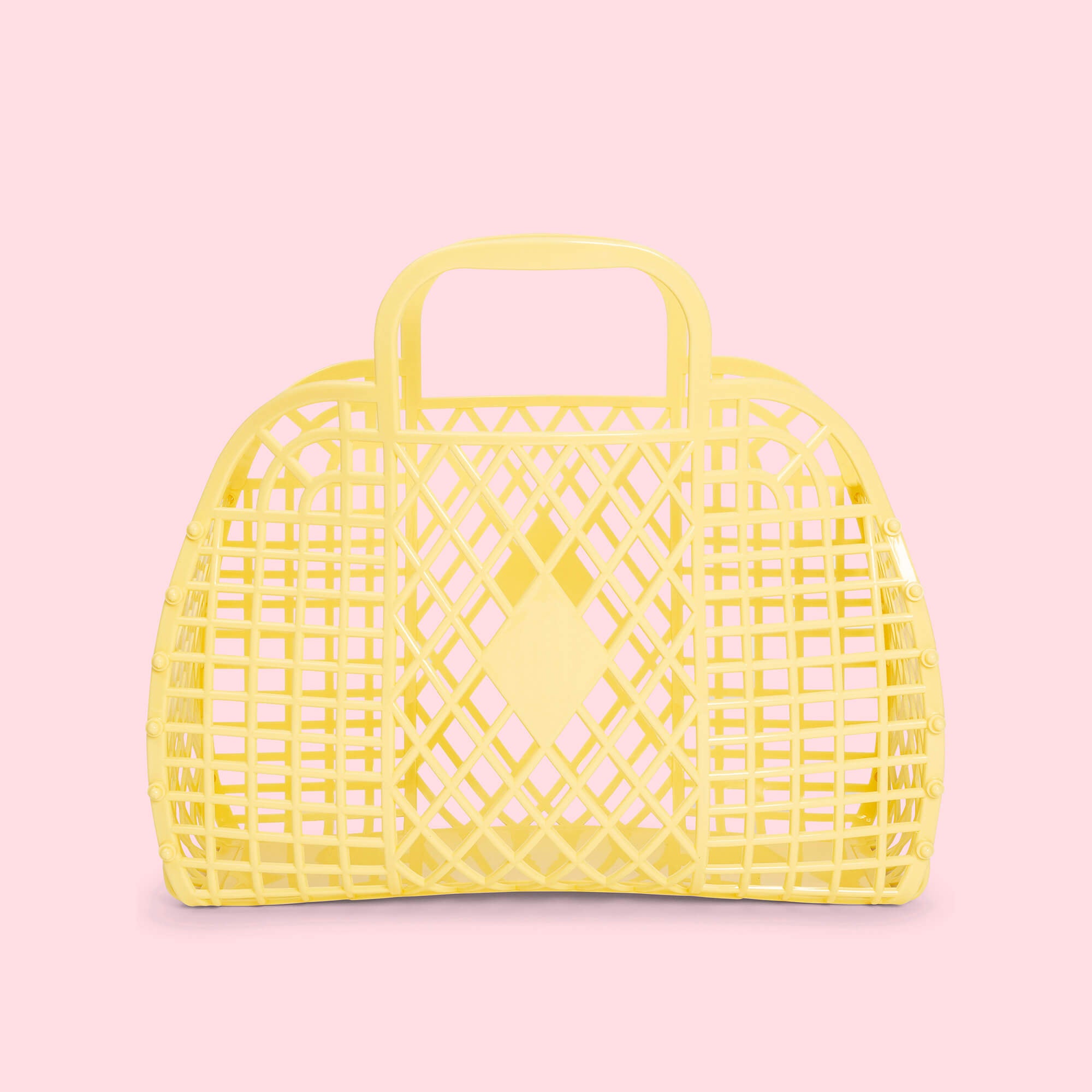 Sun Jellies Retro Small Basket Jelly Bag – Lemon