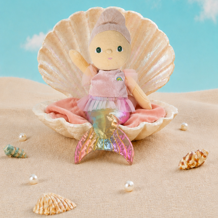 Olli Ella Seashell Shores Lagoonies Dinky Dinkum Doll – Marina Mermaid