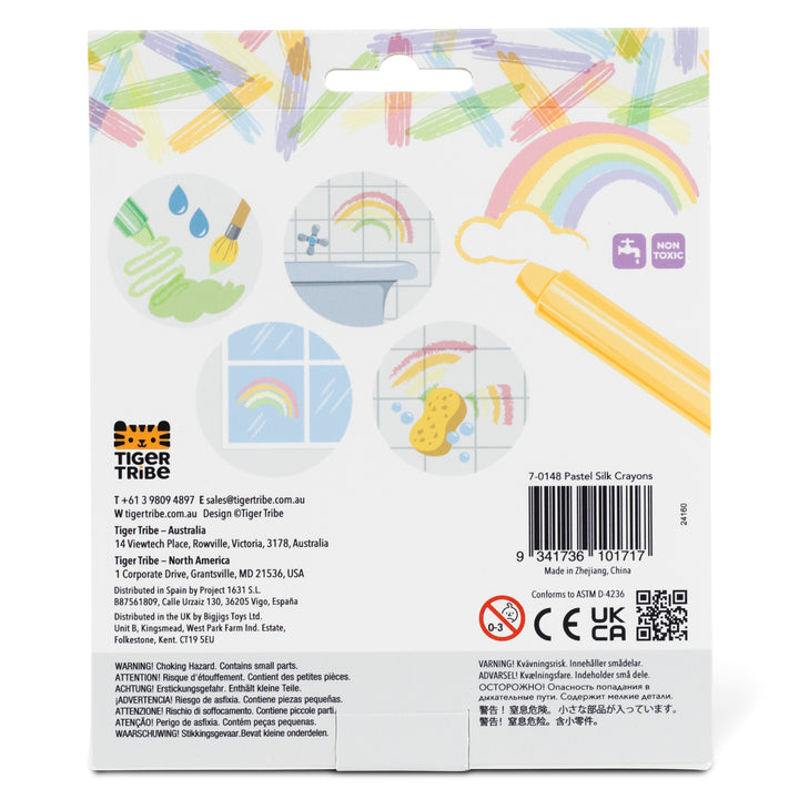 Tiger Tribe Pastel Silk Crayons (Set of 6)