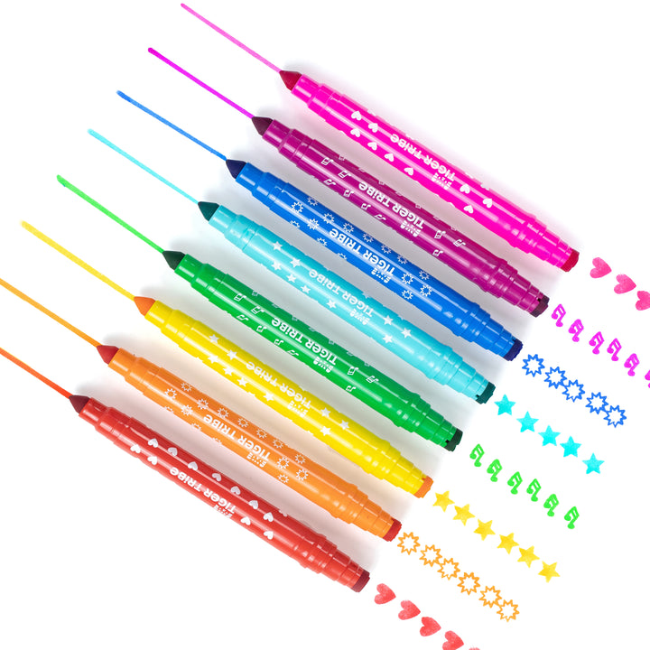 Tiger Tribe Dual-Tip Stamp Markers (Set of 8)