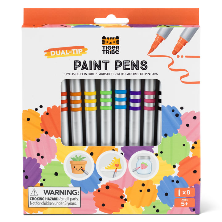 Tiger Tribe Dual-Tip Paint Pens (Set of 8)