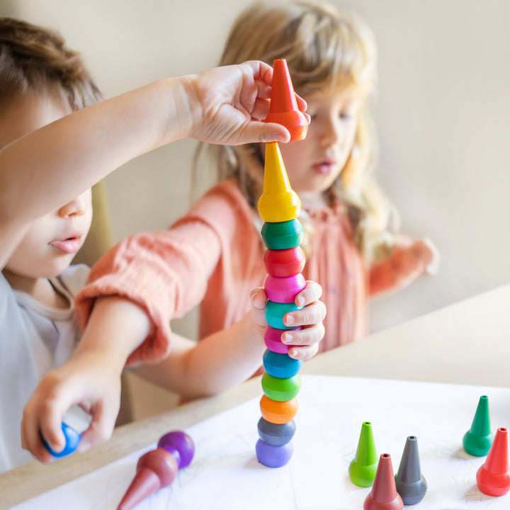 Tiger Tribe Stackable Crayons – Candy Colours (Set of 8)
