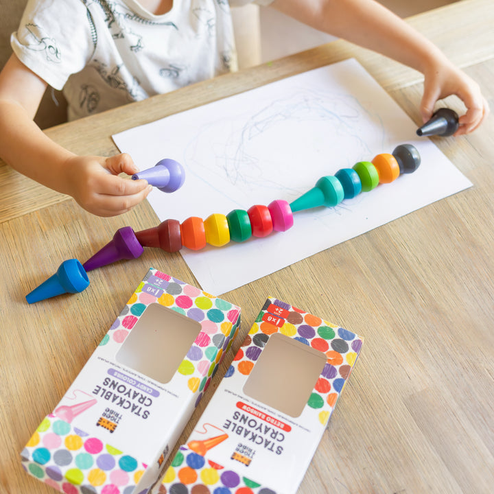 Tiger Tribe Stackable Crayons – Candy Colours (Set of 8)