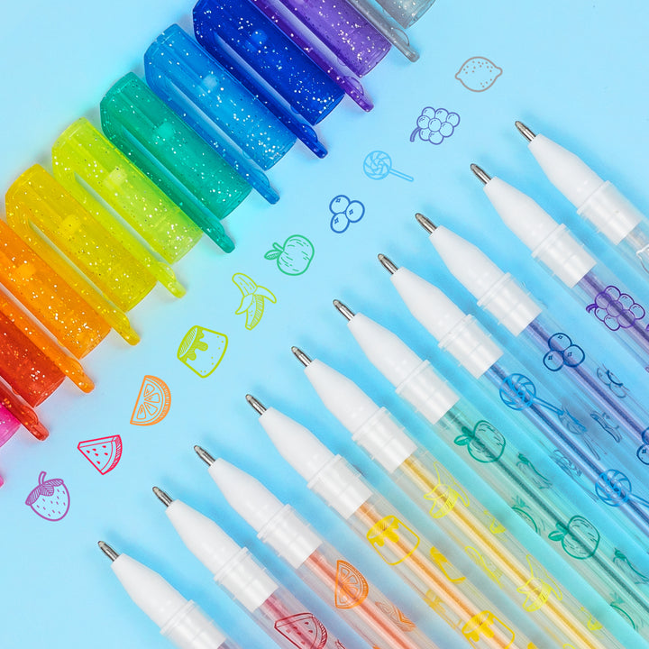 Tiger Tribe Shimmer Scented Gel Pens (Set of 10)