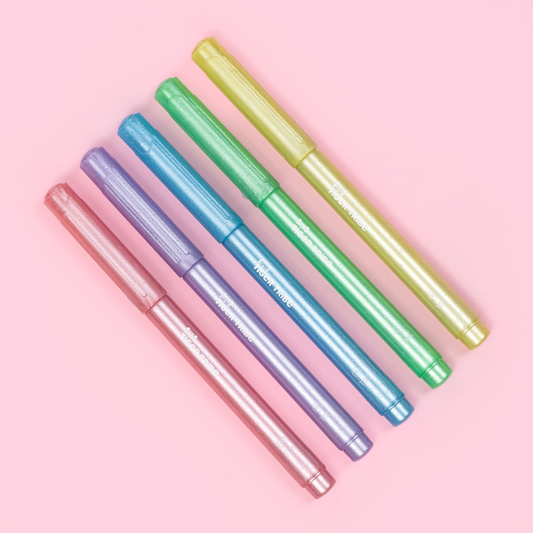 Tiger Tribe Shimmer Markers (Set of 6)