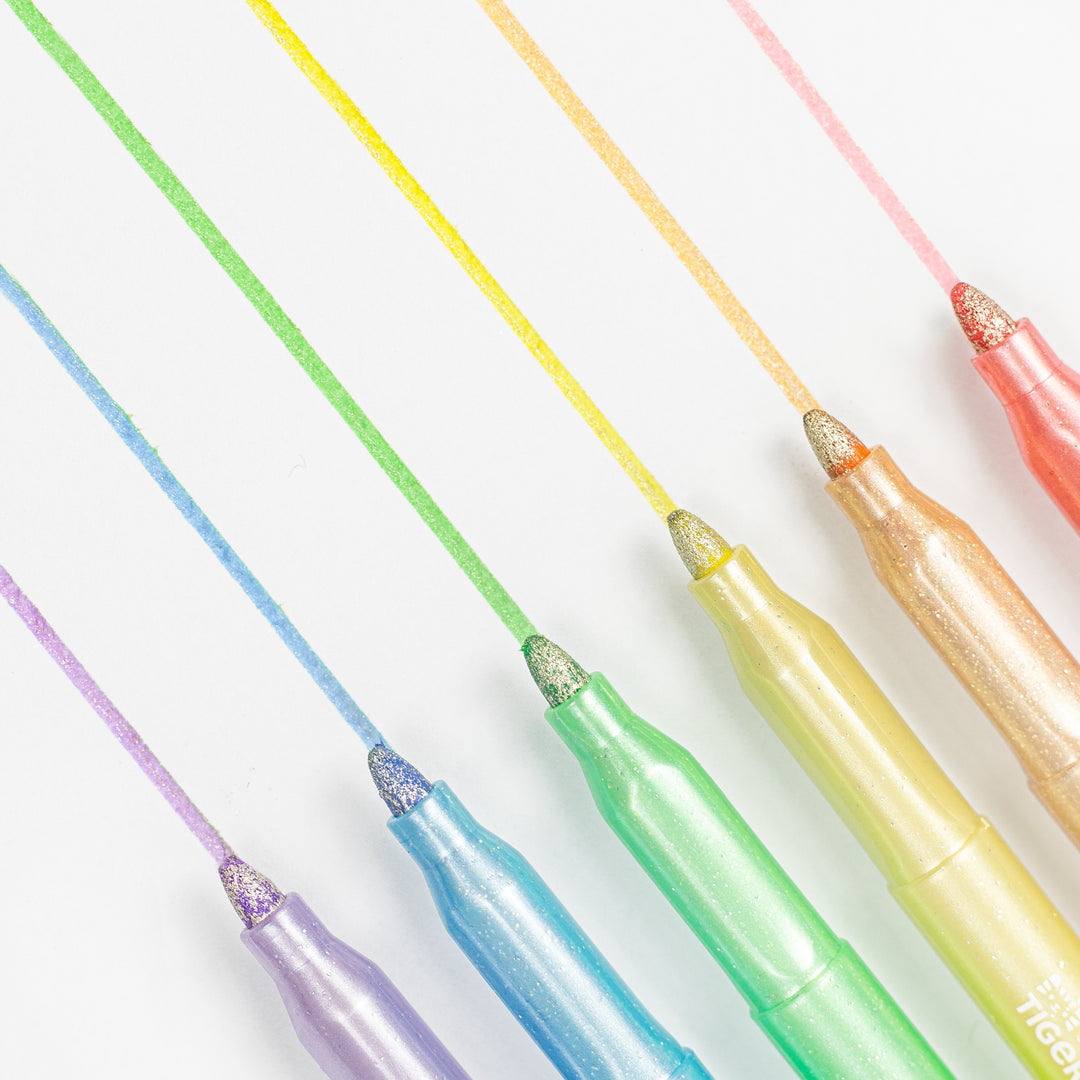 Tiger Tribe Shimmer Markers (Set of 6)