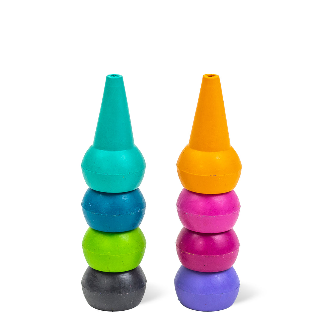 Tiger Tribe Stackable Crayons – Candy Colours (Set of 8)