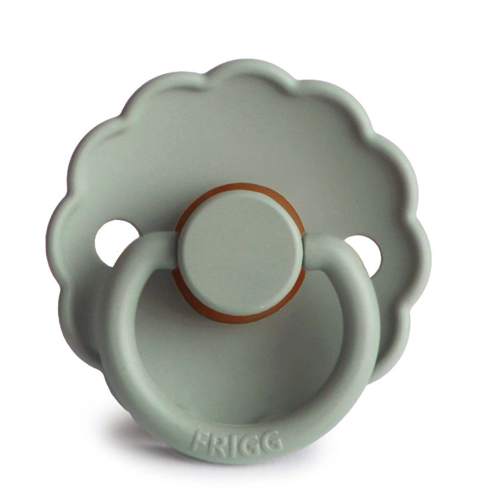 FRIGG Daisy Round Latex Pacifier – Sage
