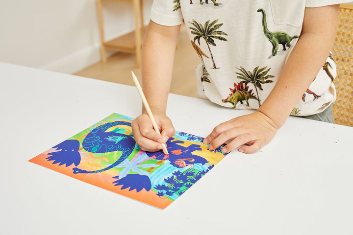 Tiger Tribe Scratch Art – Dinosaur
