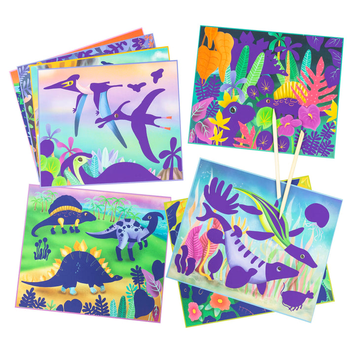 Tiger Tribe Scratch Art – Dinosaur