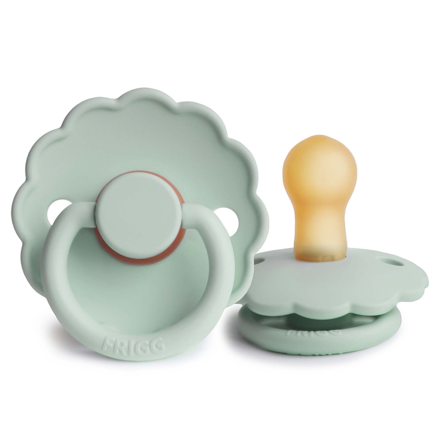 FRIGG Daisy Round Latex Pacifier – Seafoam