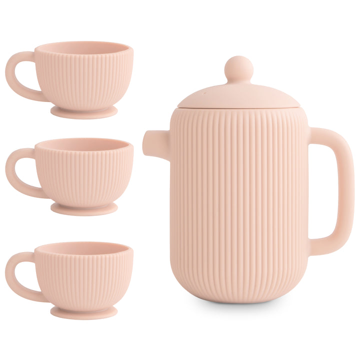 Mushie Silicone Tea Playset – Blush