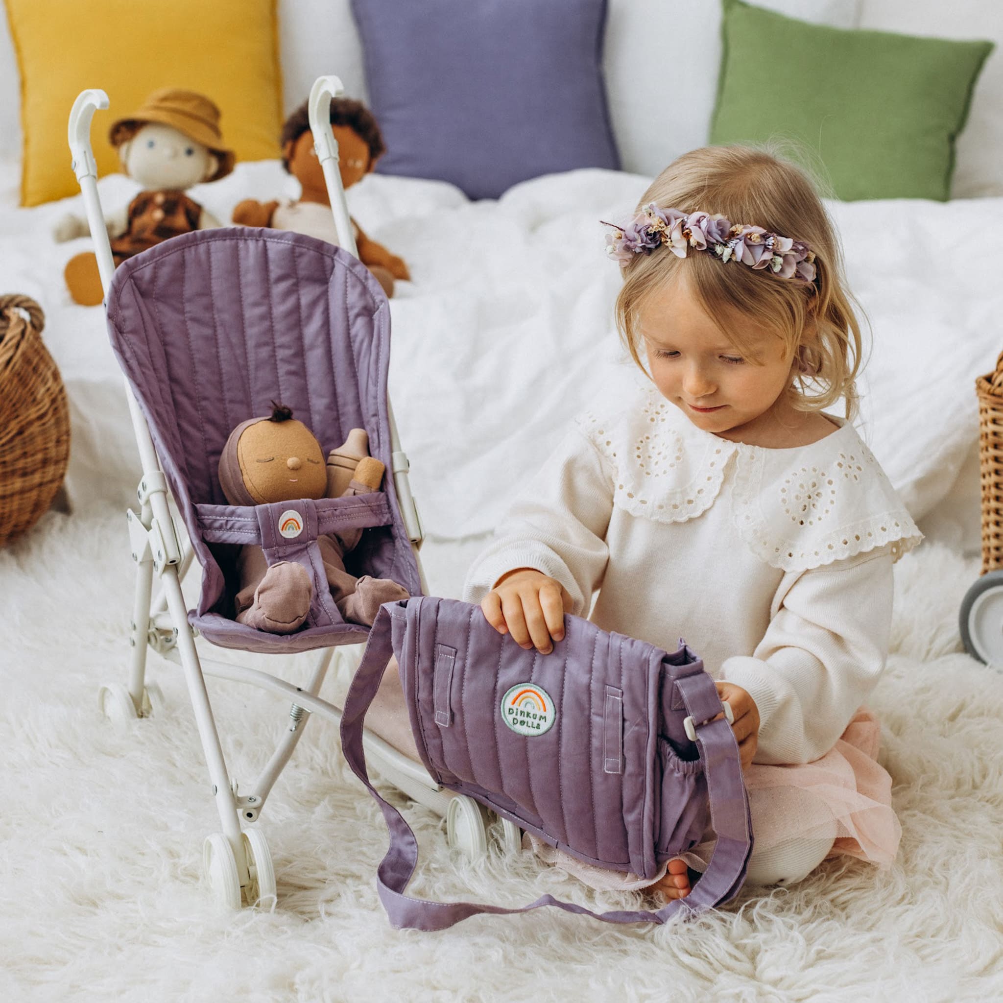 Olli Ella Sollie Stroller – Lavender