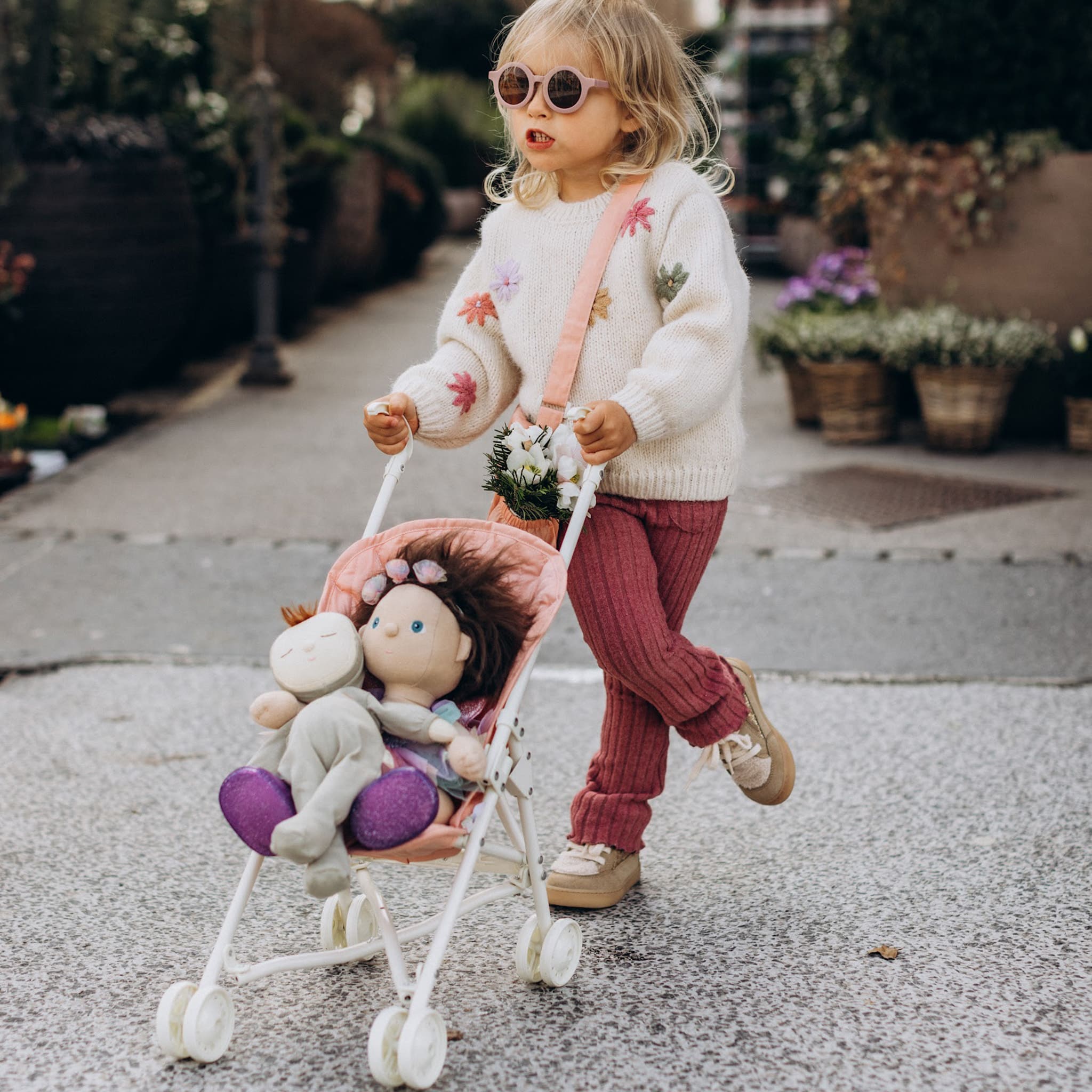 Olli Ella Sollie Stroller – Rose