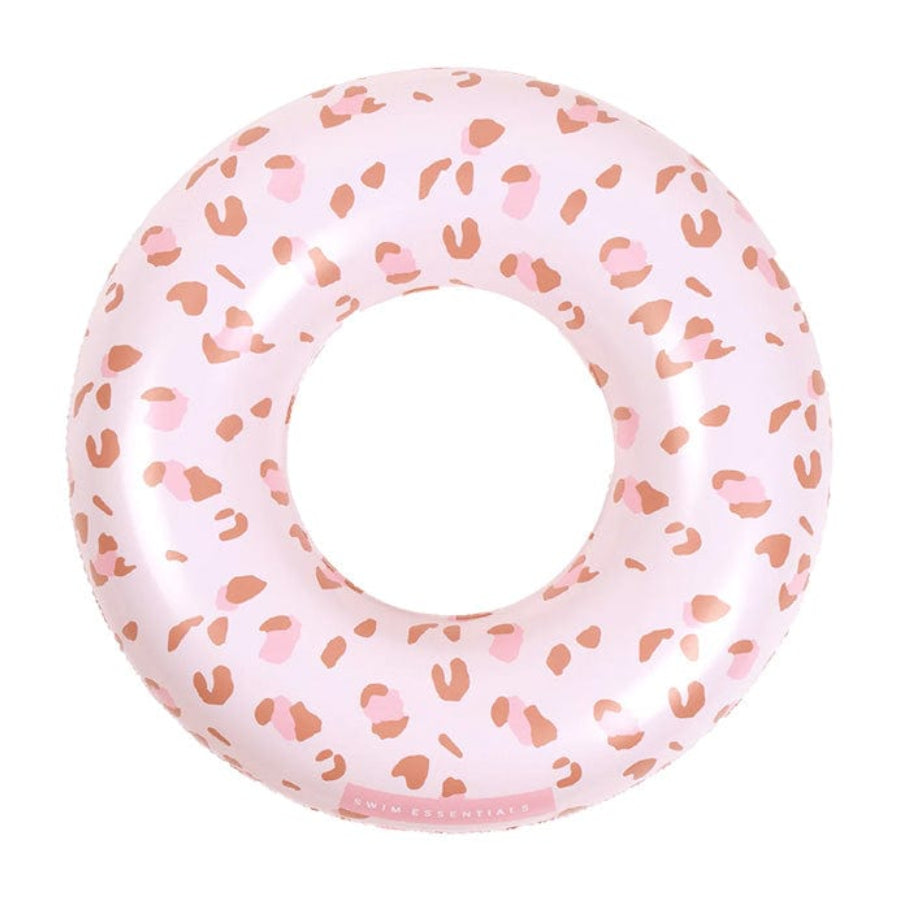 Swim Essentials Inflatable Swim Ring – Pink Leopard (55 cm)