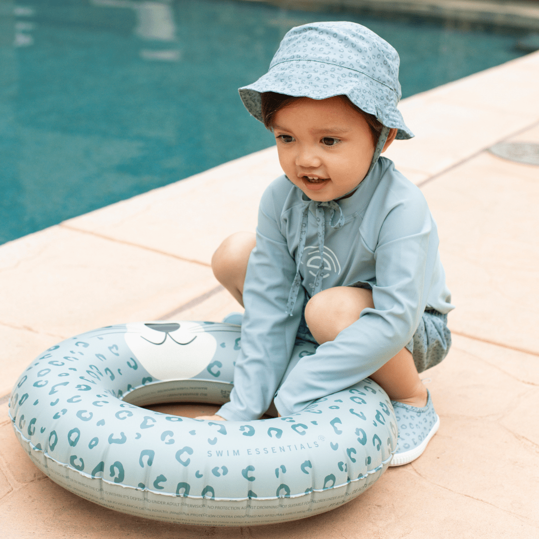 Swim Essentials Inflatable Swim Ring – Green Leopard (55 cm)