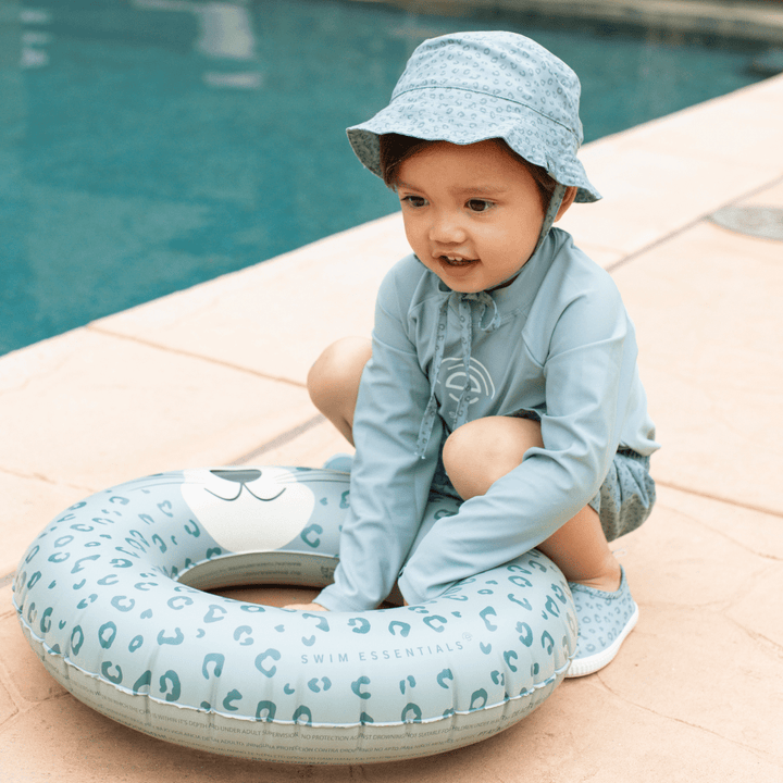 Swim Essentials Inflatable Swim Ring – Green Leopard (55 cm)