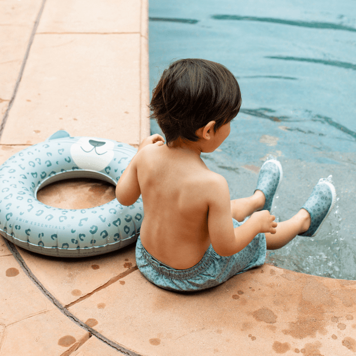 Swim Essentials Inflatable Swim Ring – Green Leopard (55 cm)