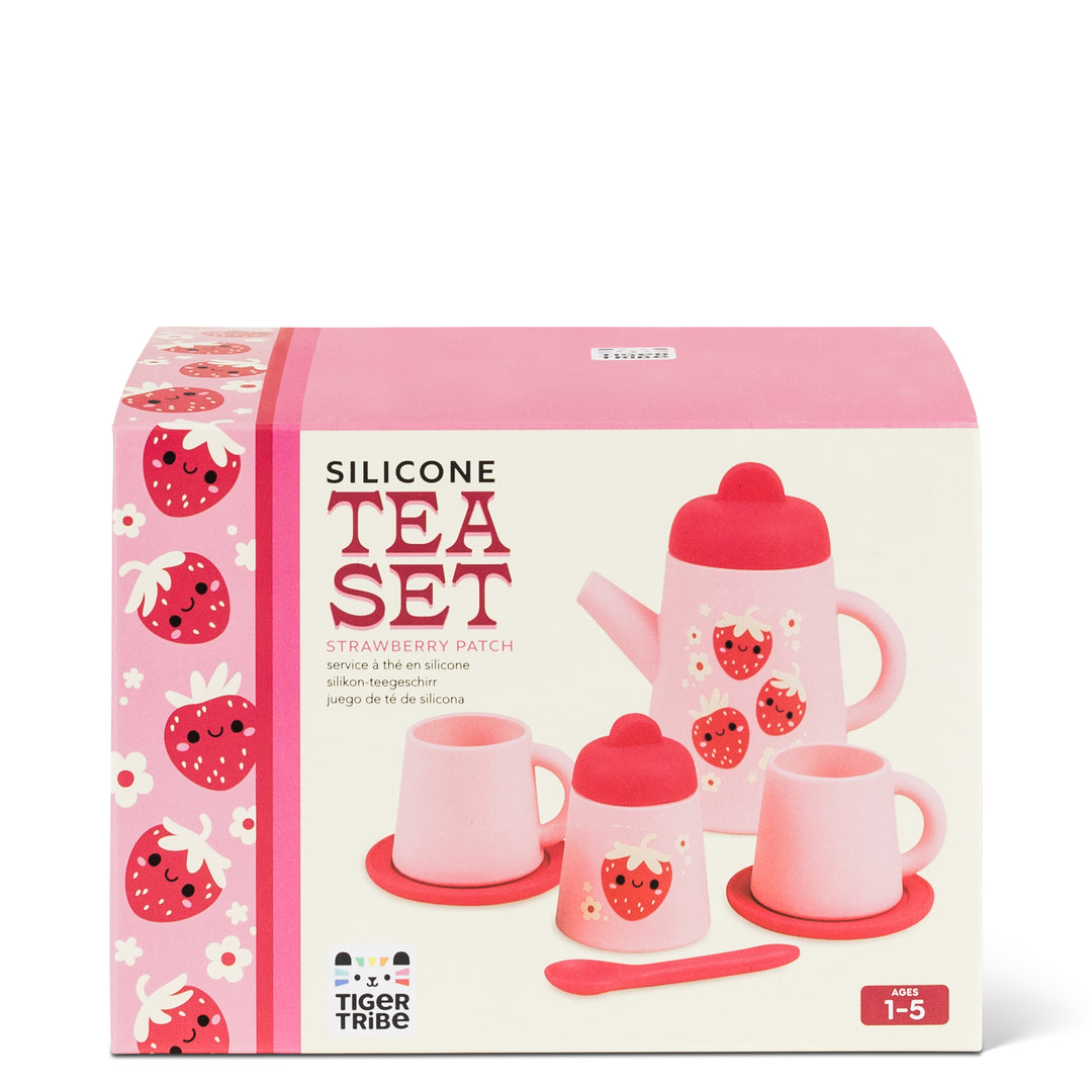 Tiger Tribe Silicone Tea Set – Strawberry Patch