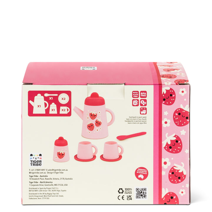 Tiger Tribe Silicone Tea Set – Strawberry Patch