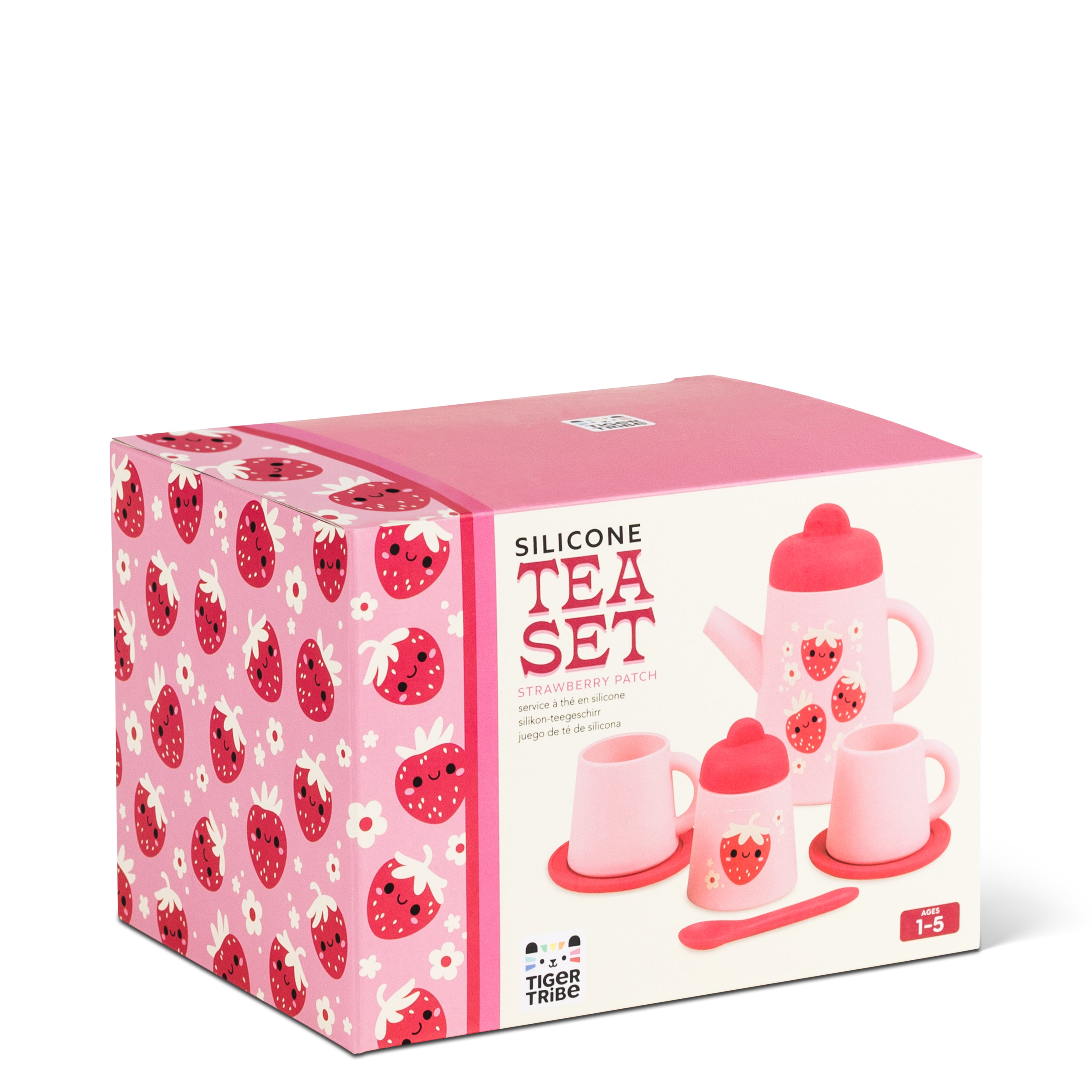 Tiger Tribe Silicone Tea Set – Strawberry Patch