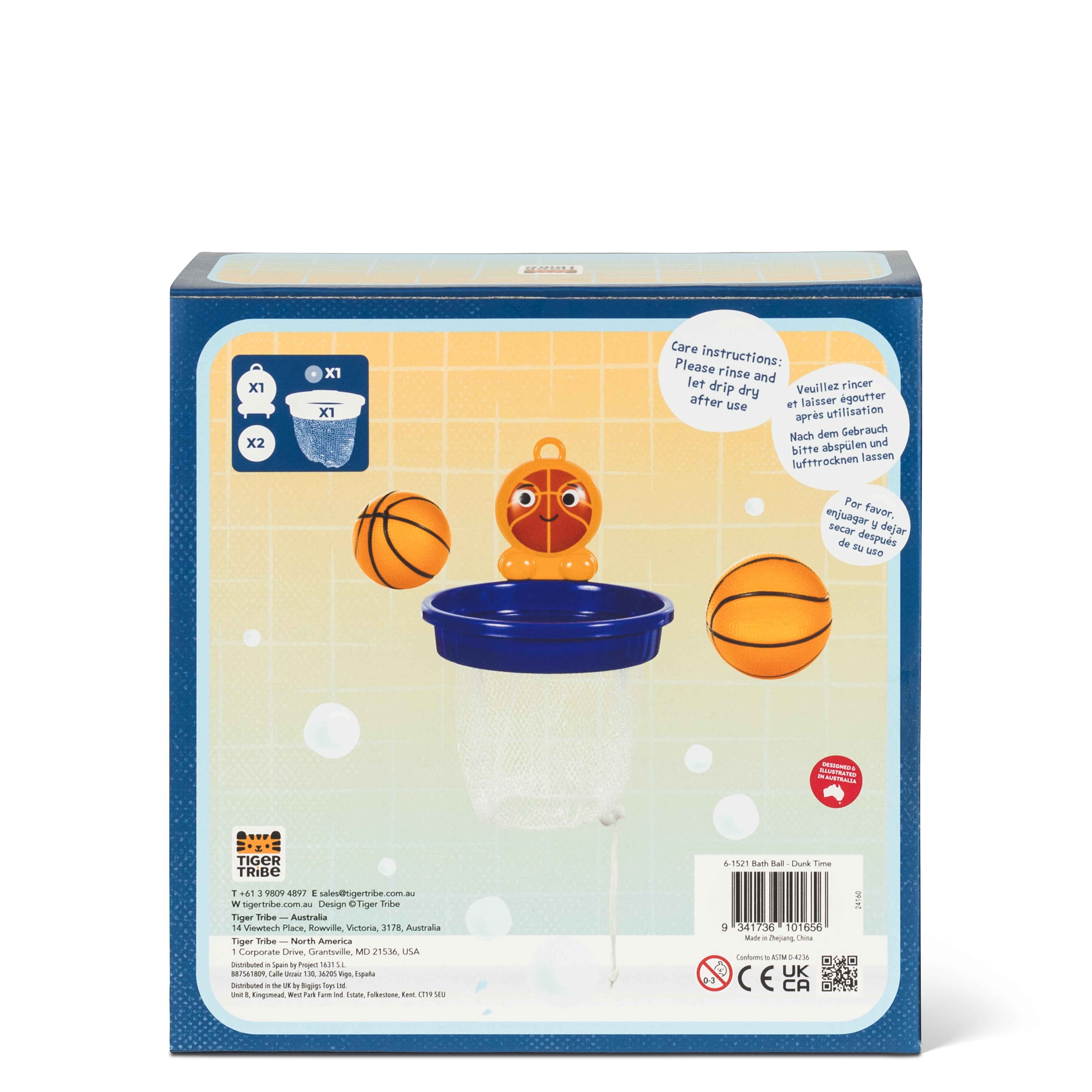 Tiger Tribe Bath Ball – Dunk Time