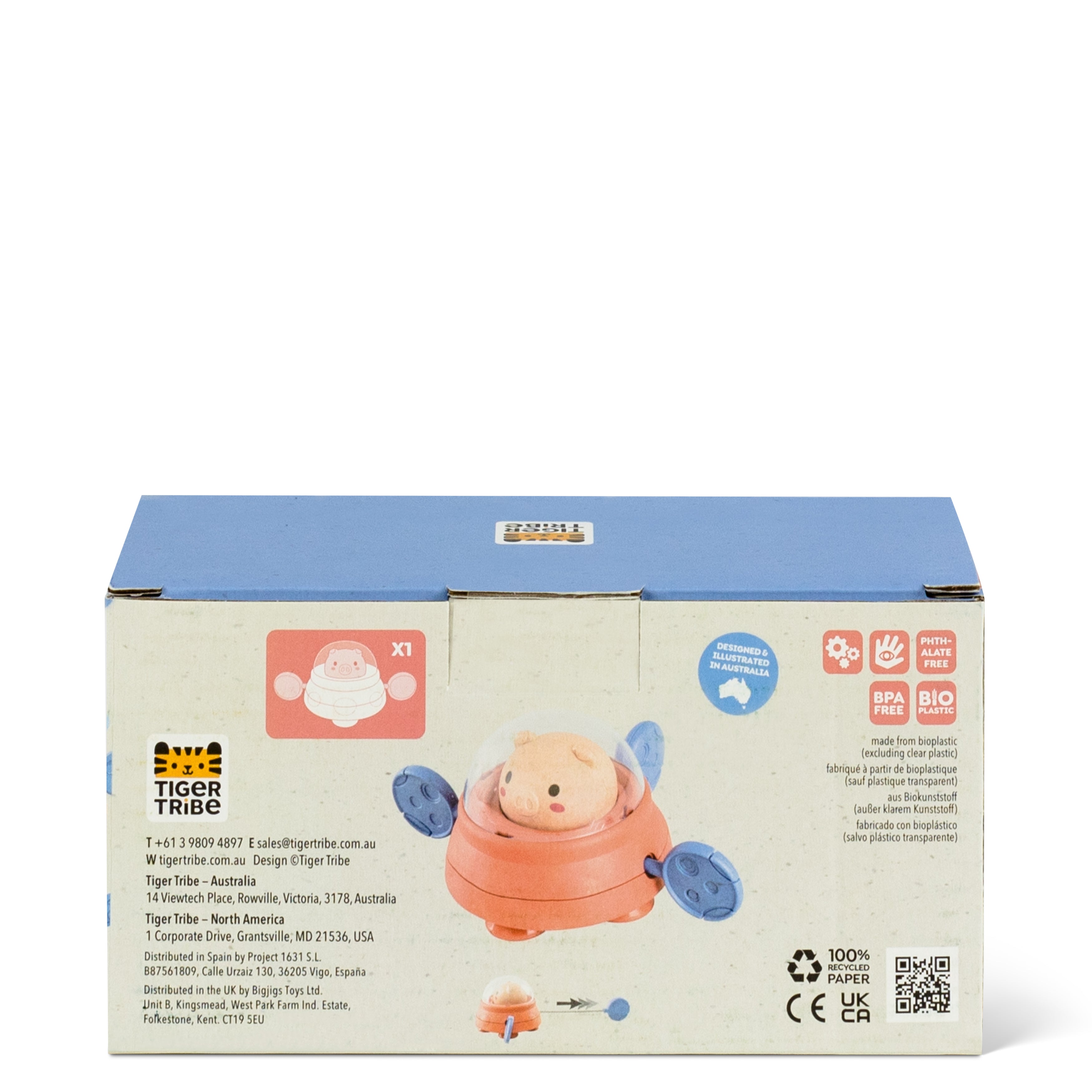 Tiger Tribe Bath Paddle Ship – Space Piggy