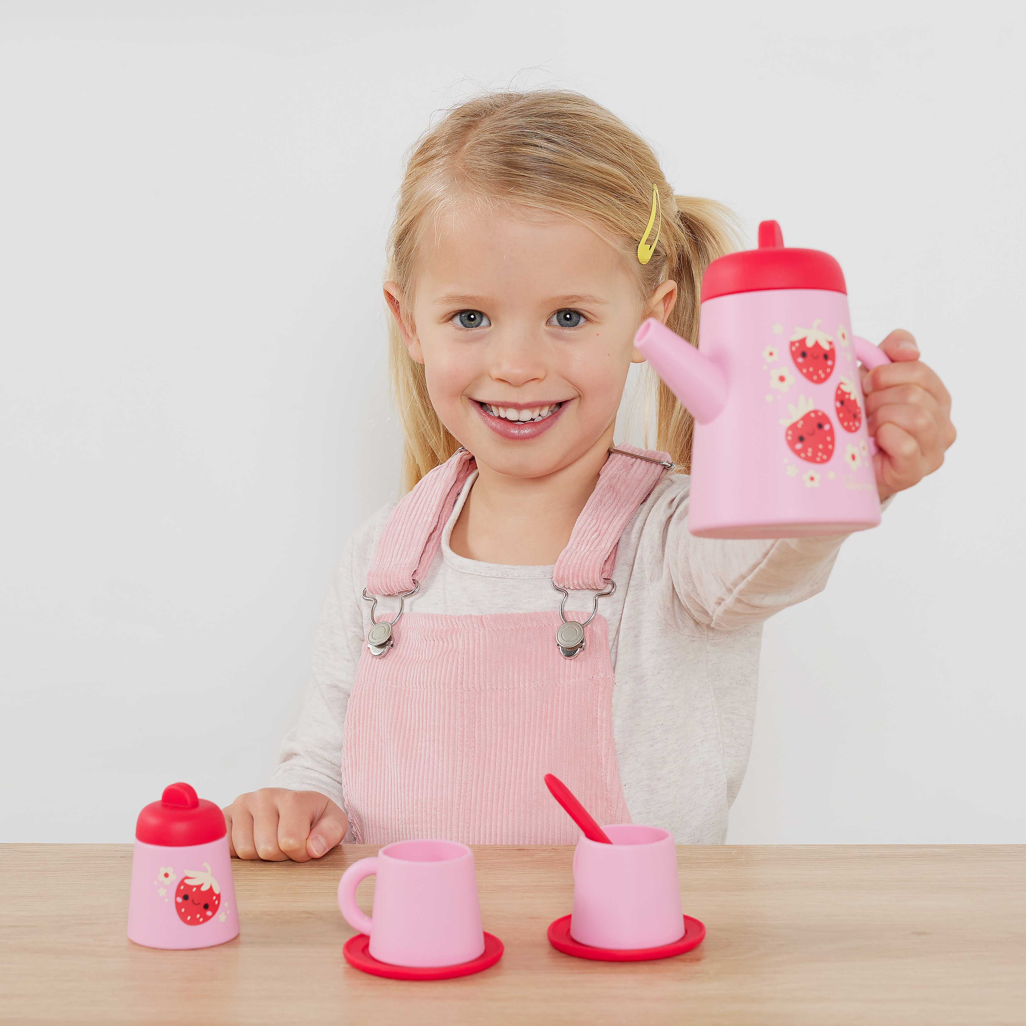 Tiger Tribe Silicone Tea Set – Strawberry Patch