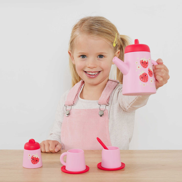 Tiger Tribe Silicone Tea Set – Strawberry Patch
