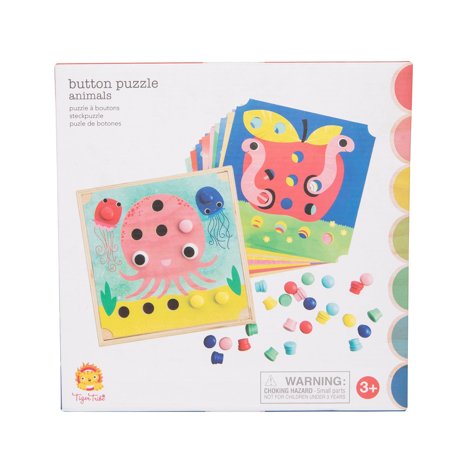 Tiger Tribe Button Puzzle – Animals