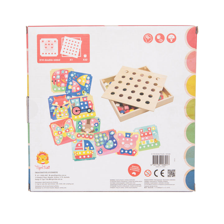 Tiger Tribe Button Puzzle – Animals