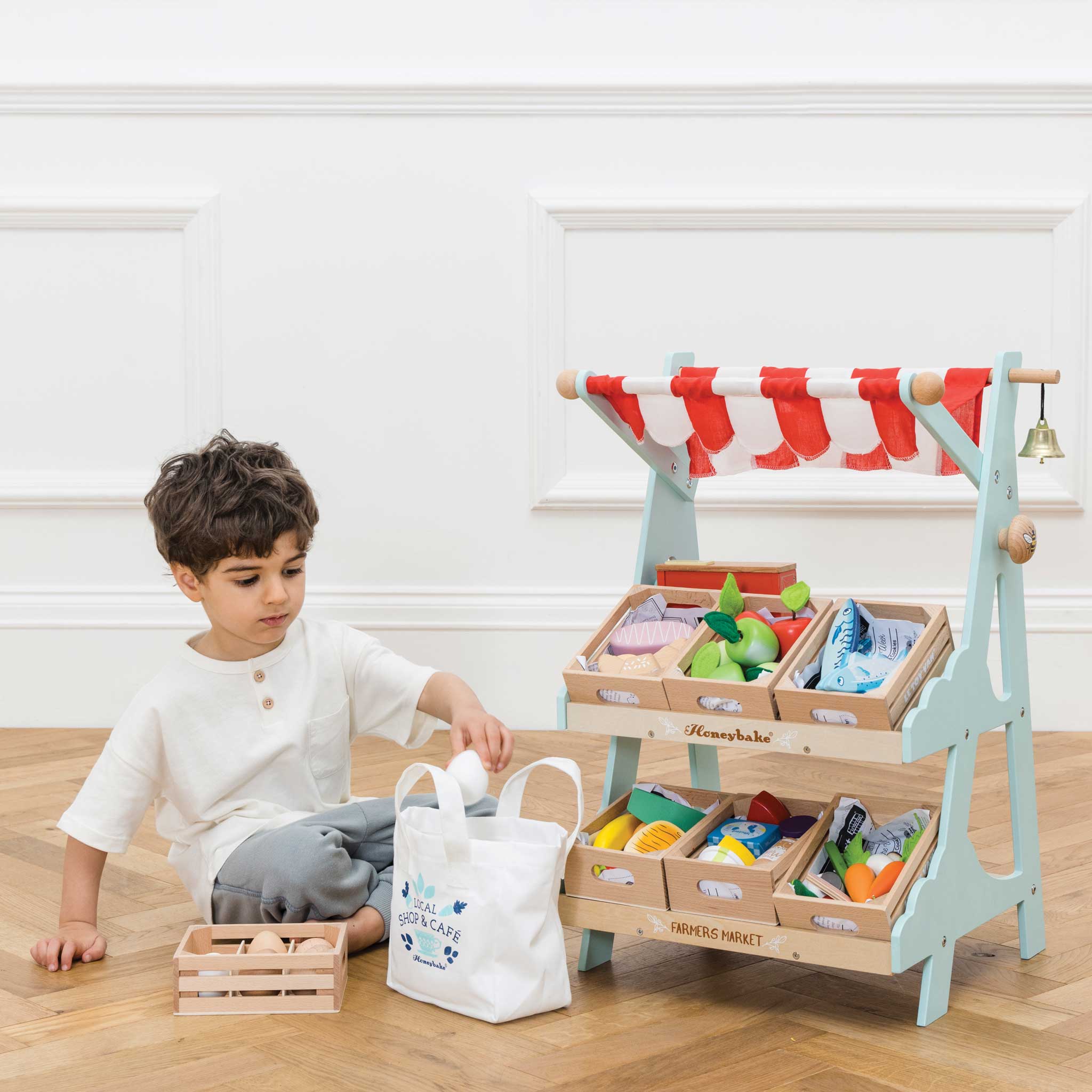 Le Toy Van Market Stall & Fruit Play Food Crate