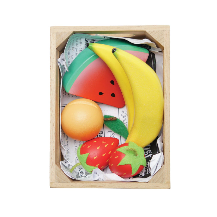 Le Toy Van Wooden Smoothie Fruit Market Crate