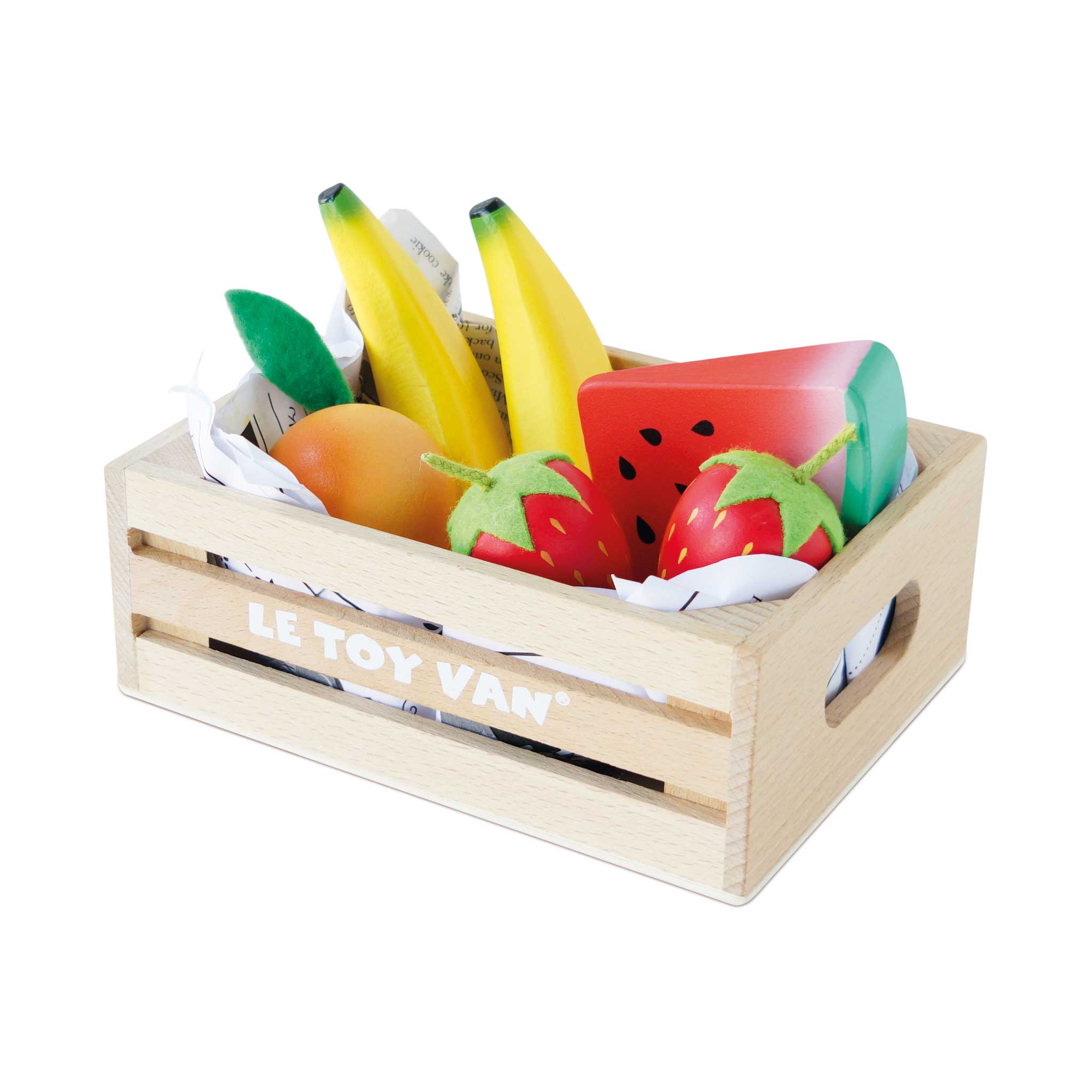 Le Toy Van Wooden Smoothie Fruit Market Crate