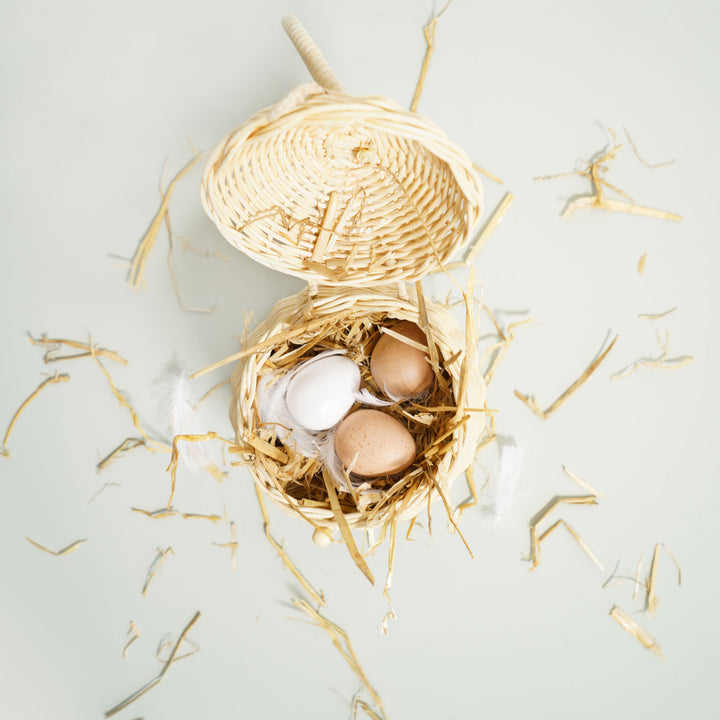 Le Toy Van Wooden Farm Eggs Market Crate