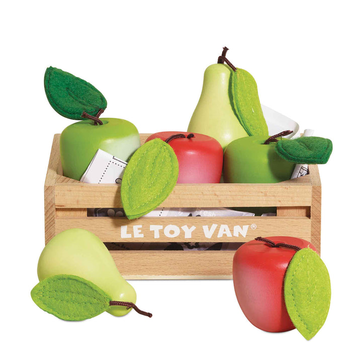 Le Toy Van Wooden Orchard Fruits Market Crate