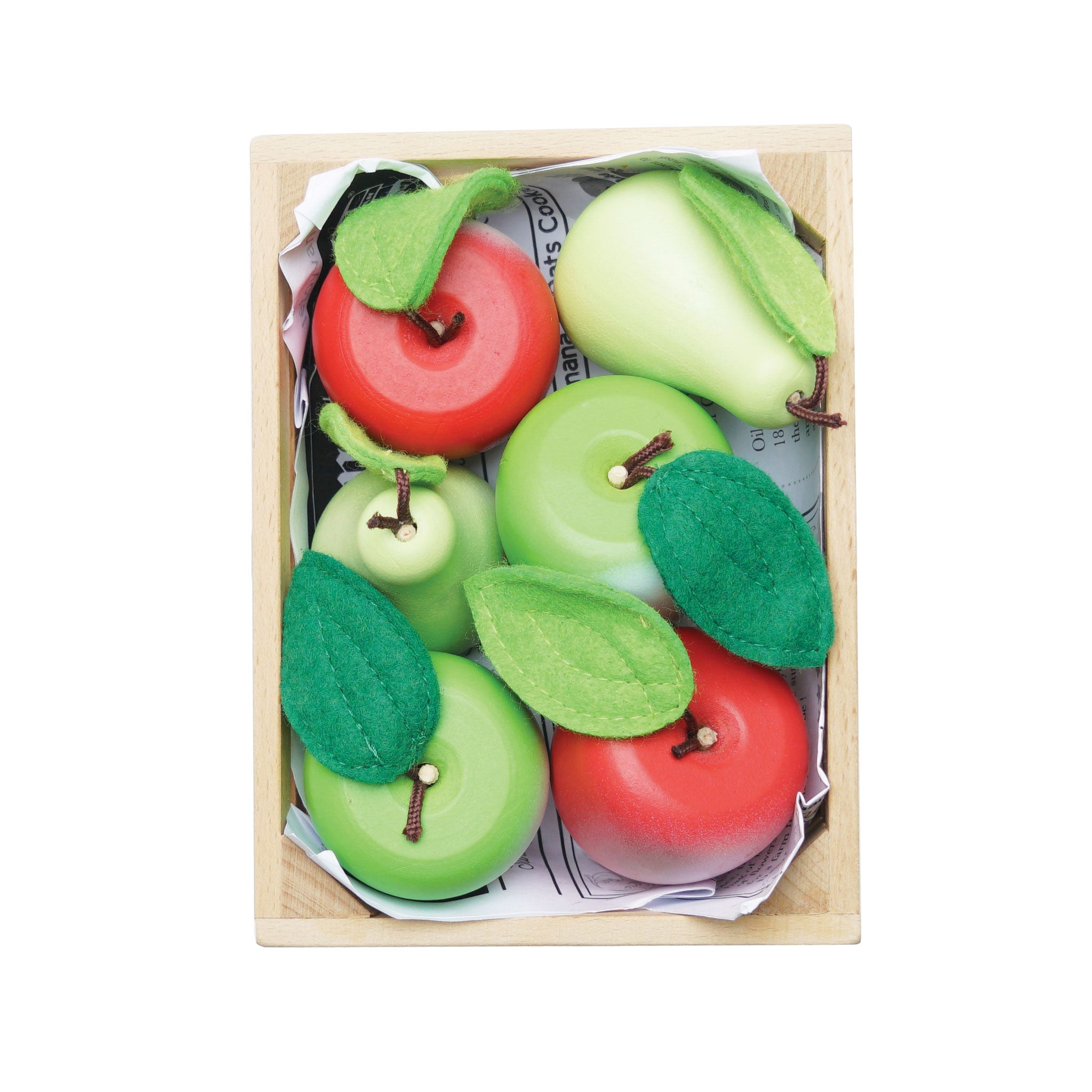 Le Toy Van Wooden Orchard Fruits Market Crate