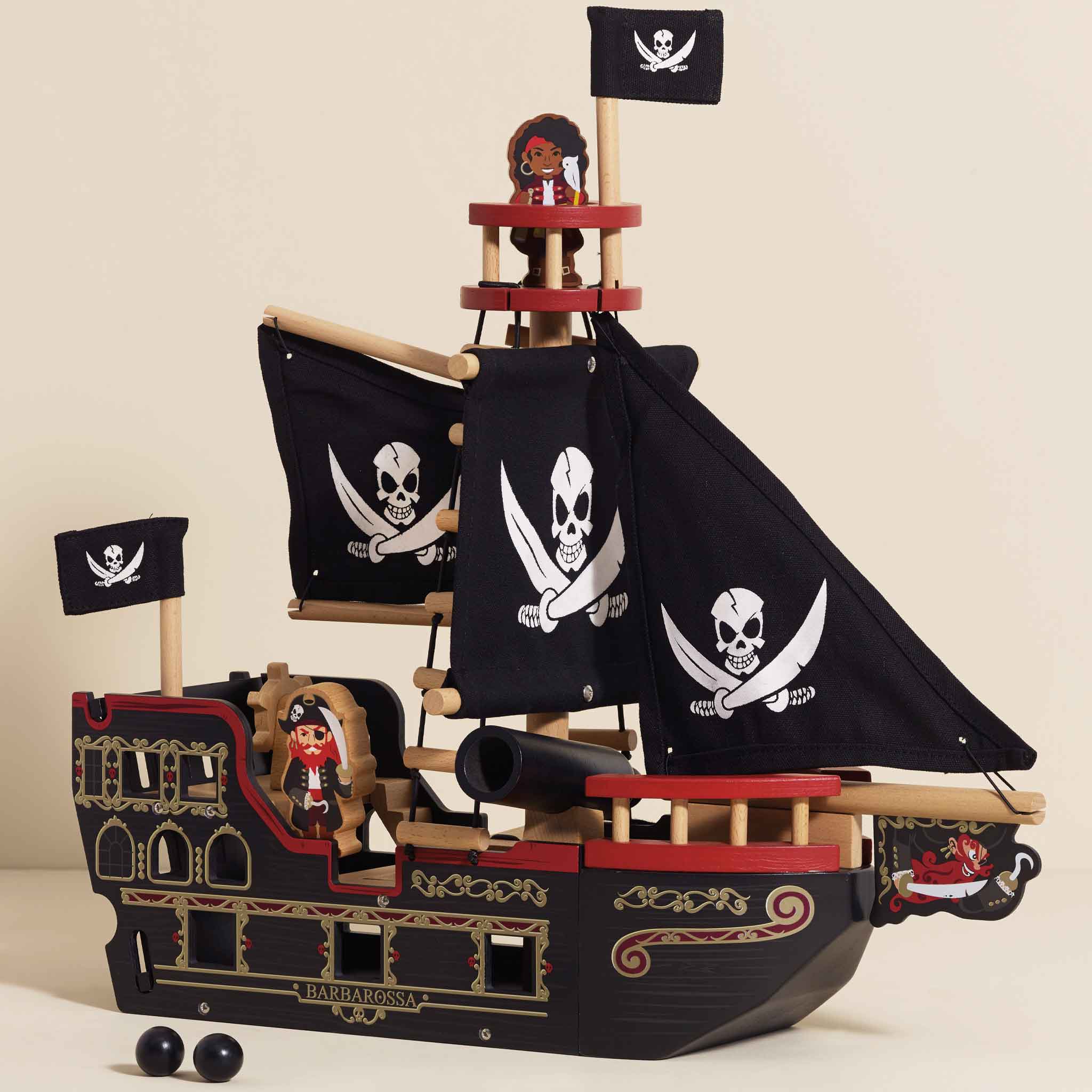 Le Toy Van Barbarossa Pirate Ship & Characters
