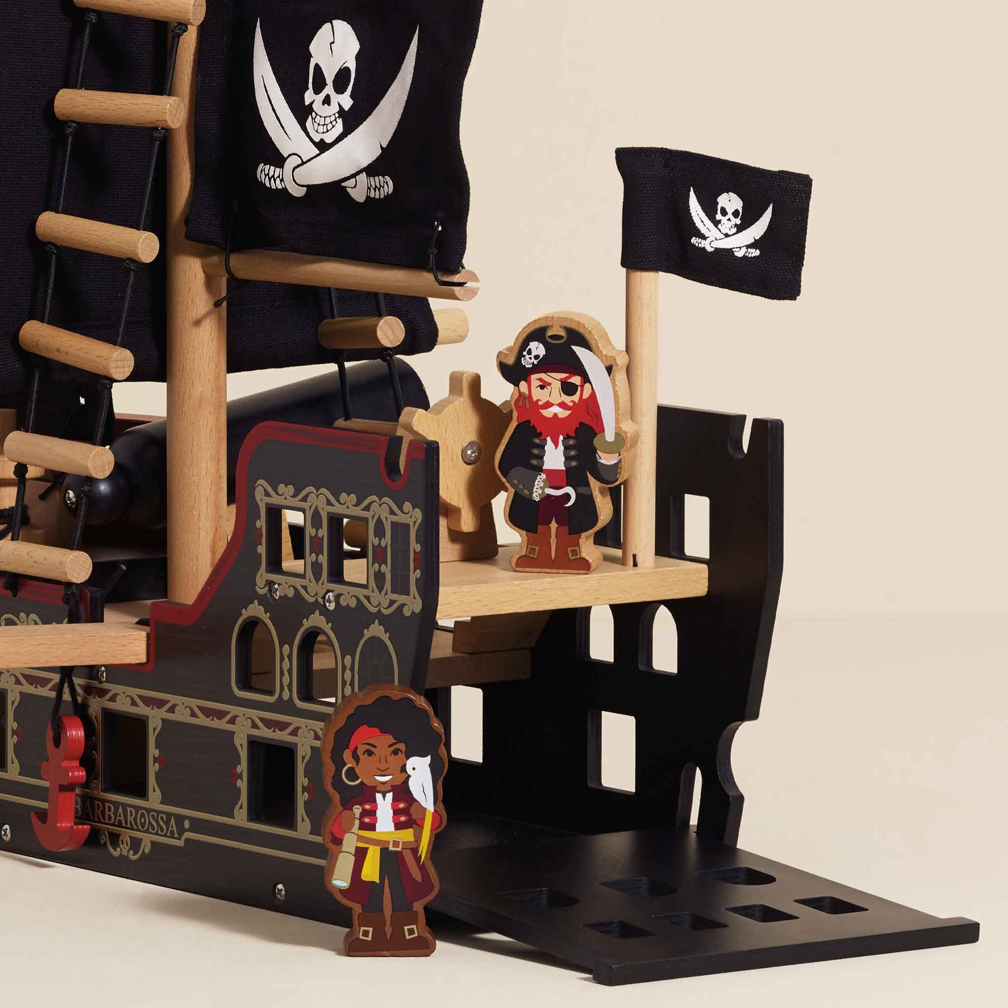 Le Toy Van Barbarossa Pirate Ship & Characters
