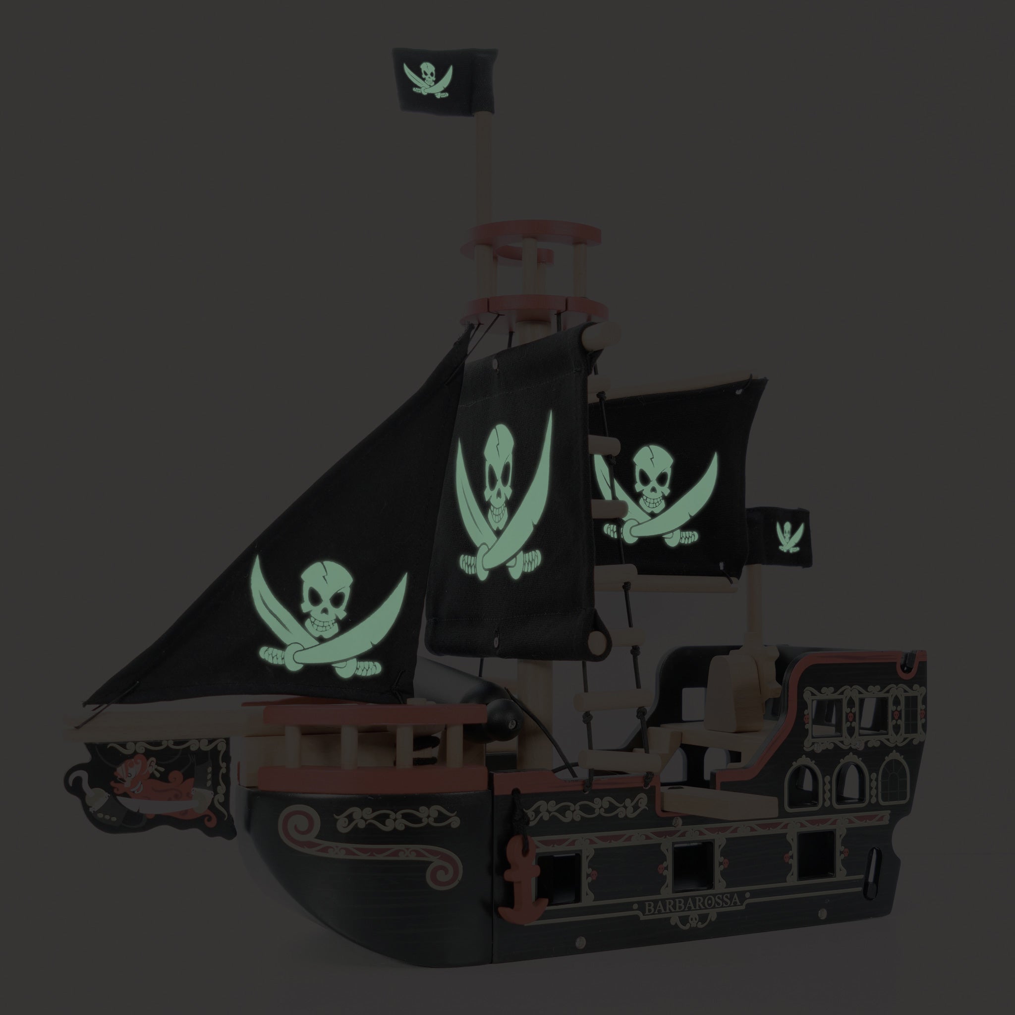 Le Toy Van Barbarossa Pirate Ship & Characters