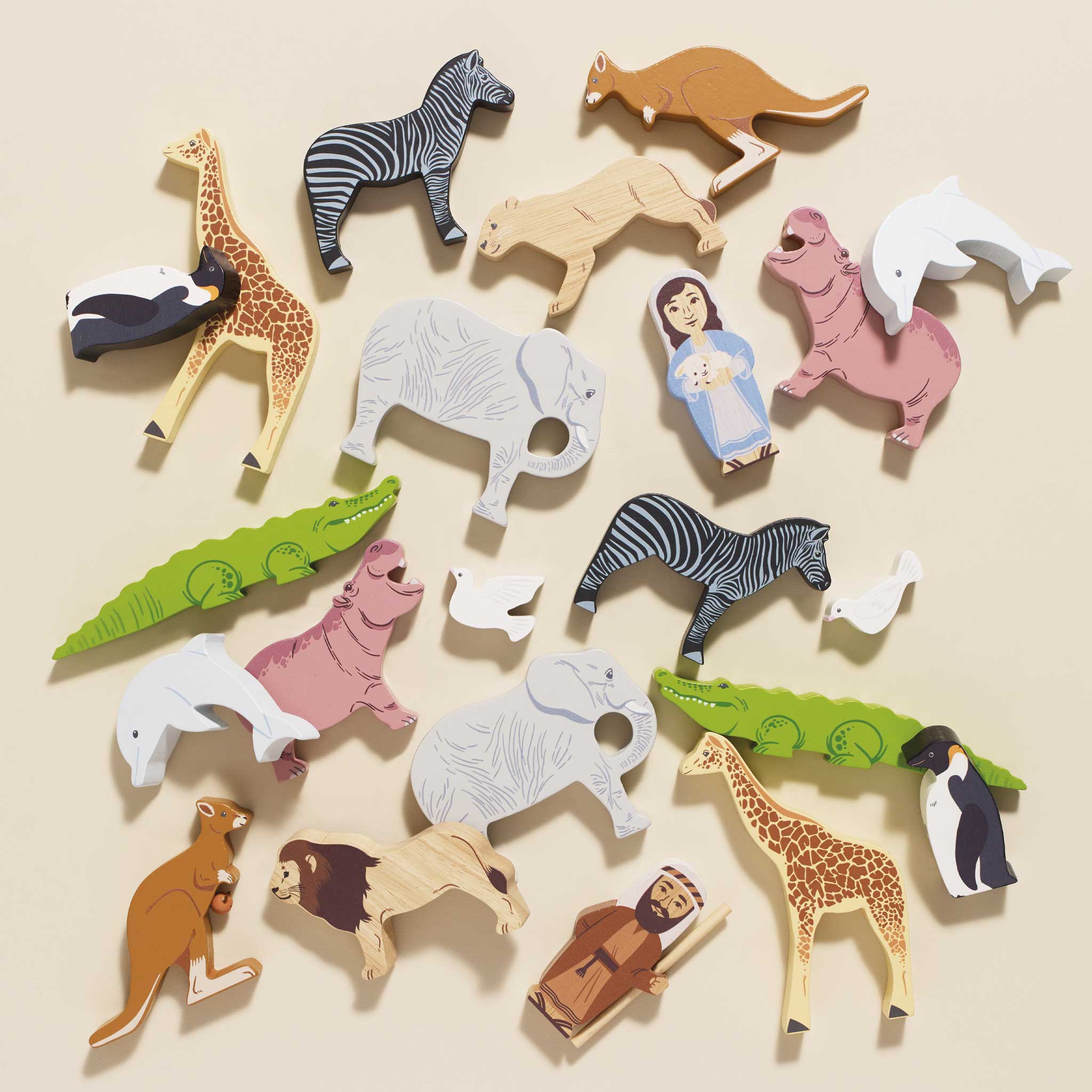 Le Toy Van Noah’s Great Wooden Ark & Animals