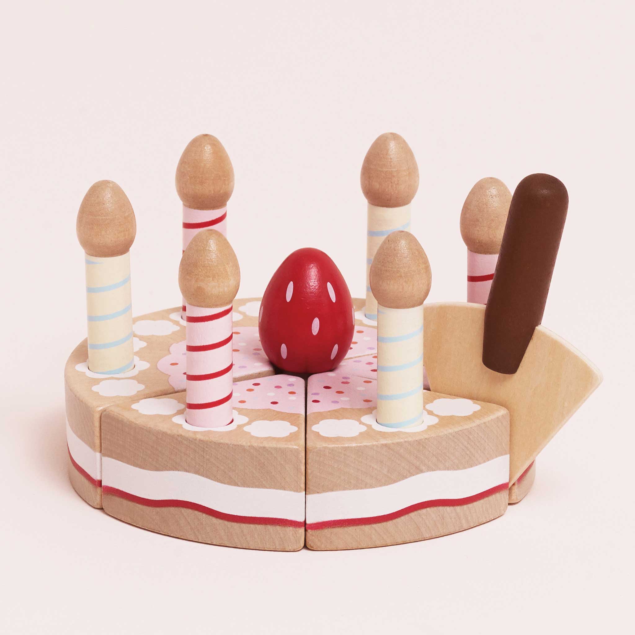 Le Toy Van Sliceable Birthday Cake with Candles