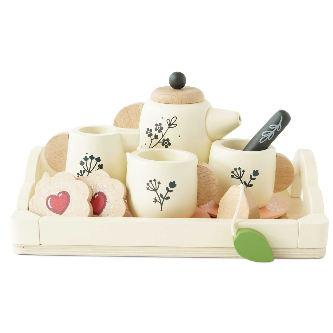 Le Toy Van Wooden Tea Set &amp; Tray