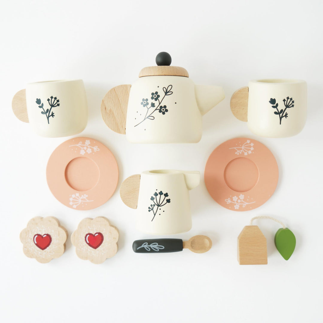 Le Toy Van Wooden Tea Set &amp; Tray