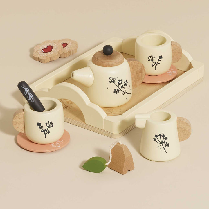Le Toy Van Wooden Tea Set &amp; Tray