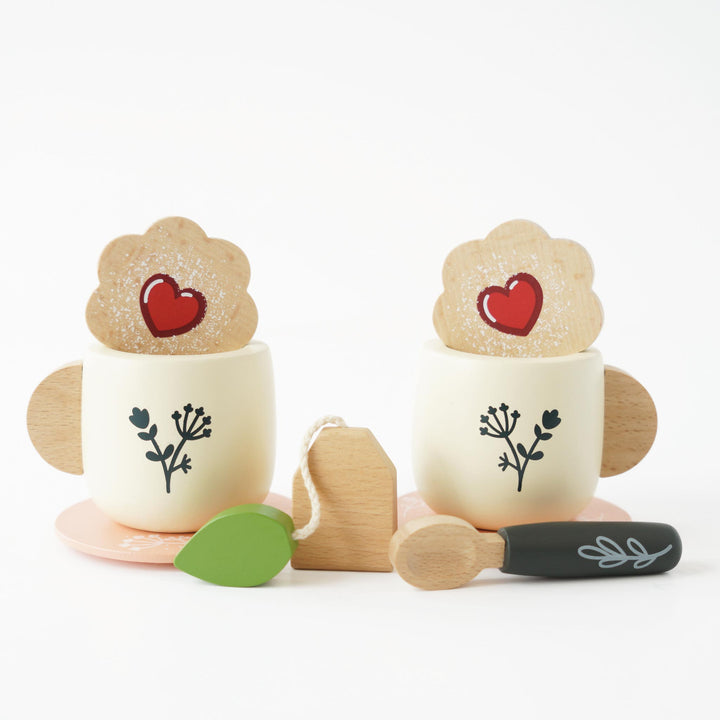 Le Toy Van Wooden Tea Set &amp; Tray
