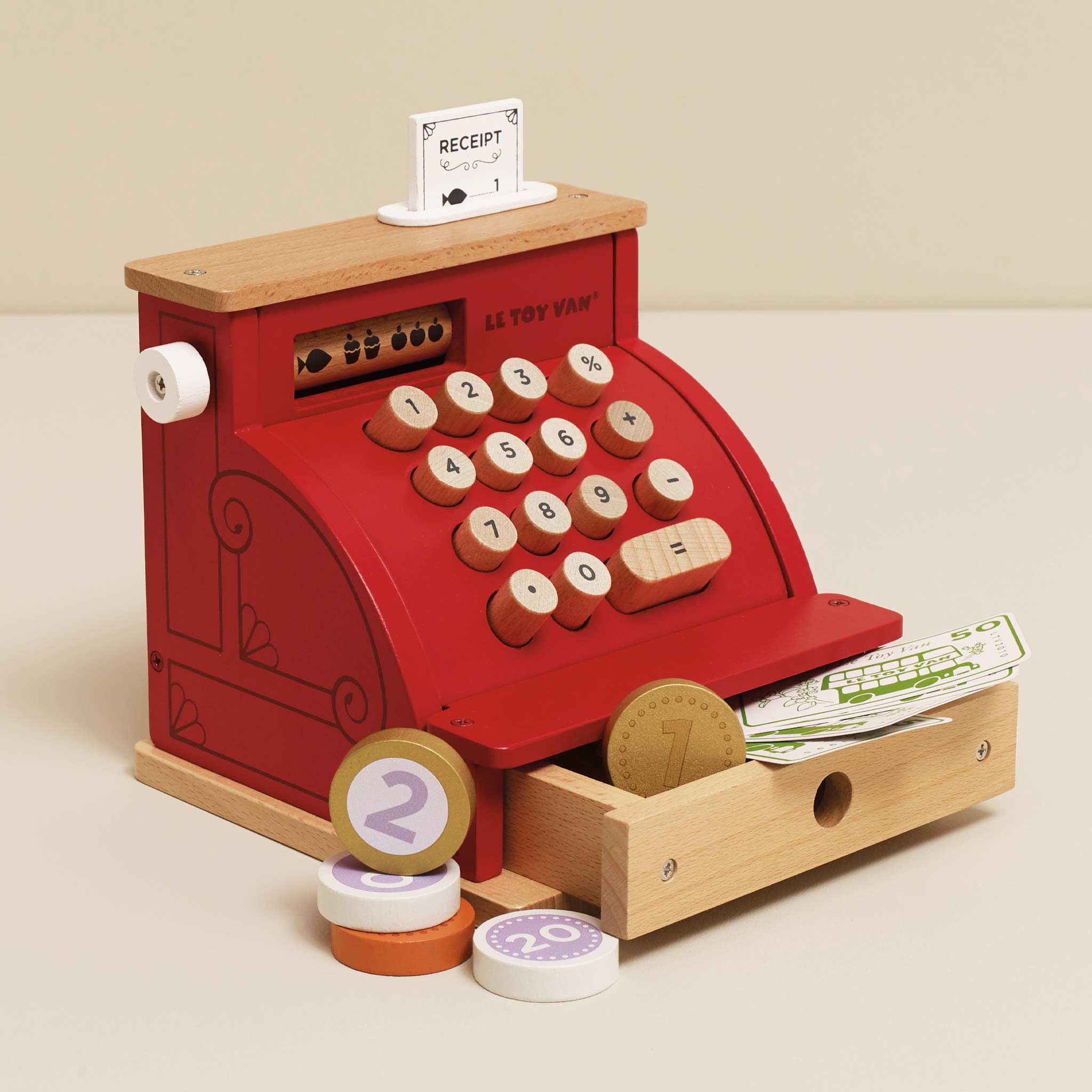 Le Toy Van Shop Cash Register with Money