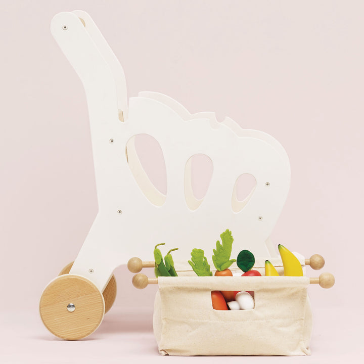 Le Toy Van Shopping Grocery Trolley &amp; Bag