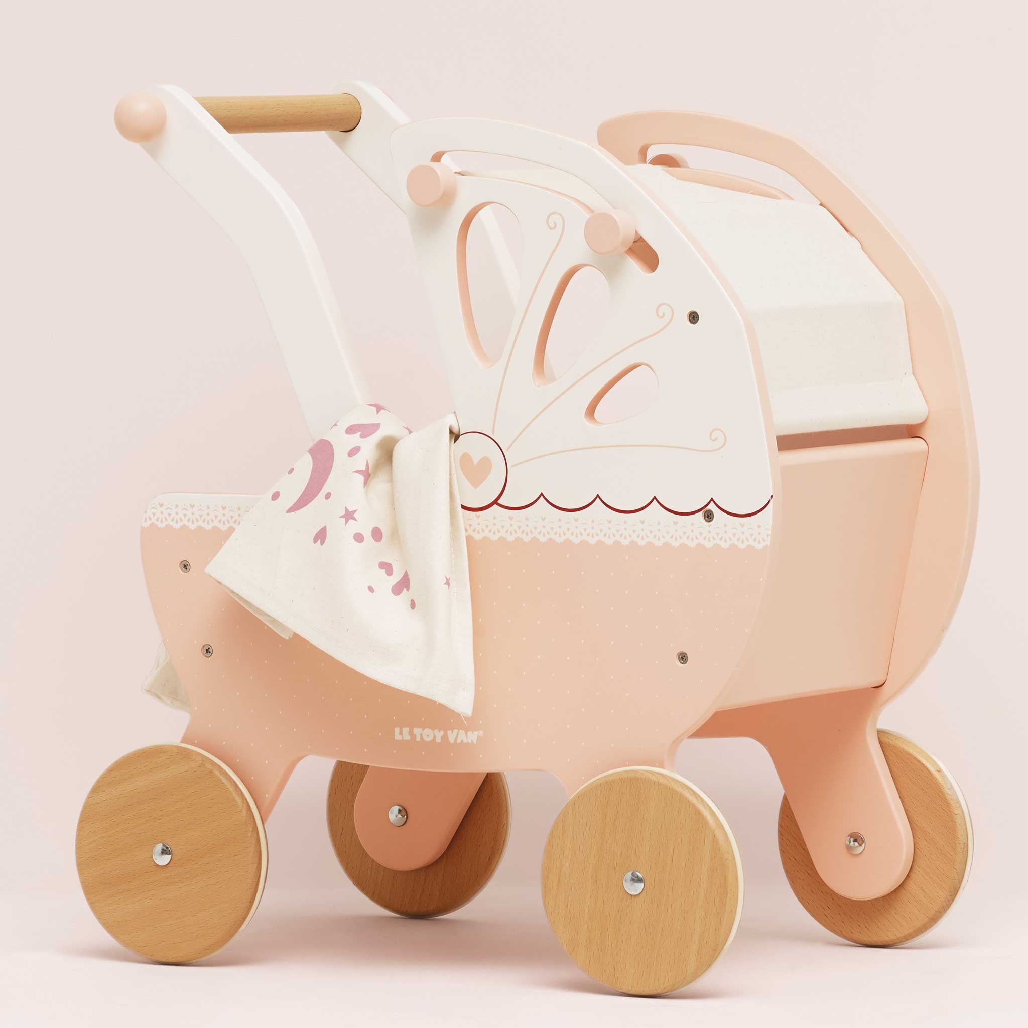 Le Toy Van Retro Wooden Doll Pram