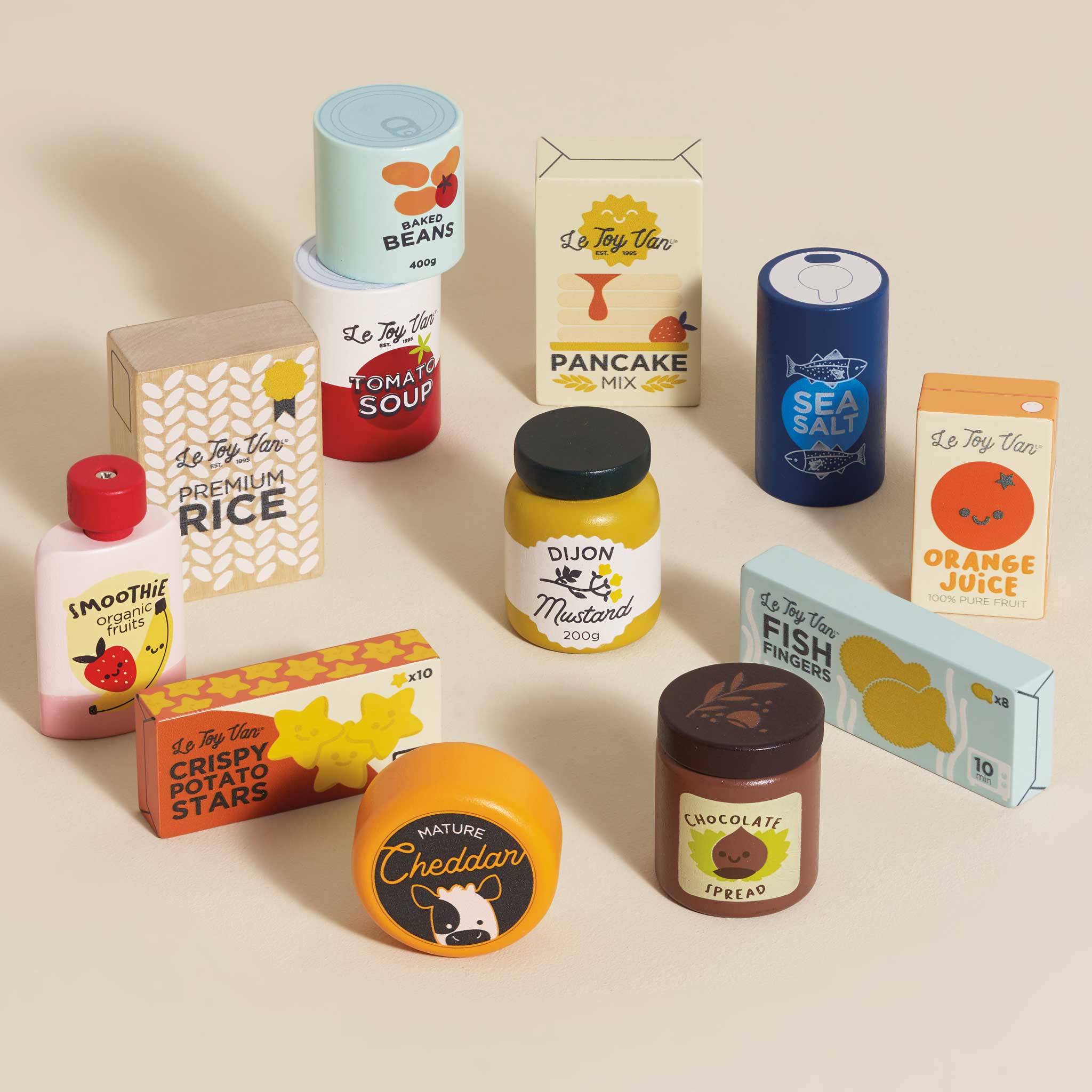 Le Toy Van Wooden Supermarket Grocery Weekly Shop